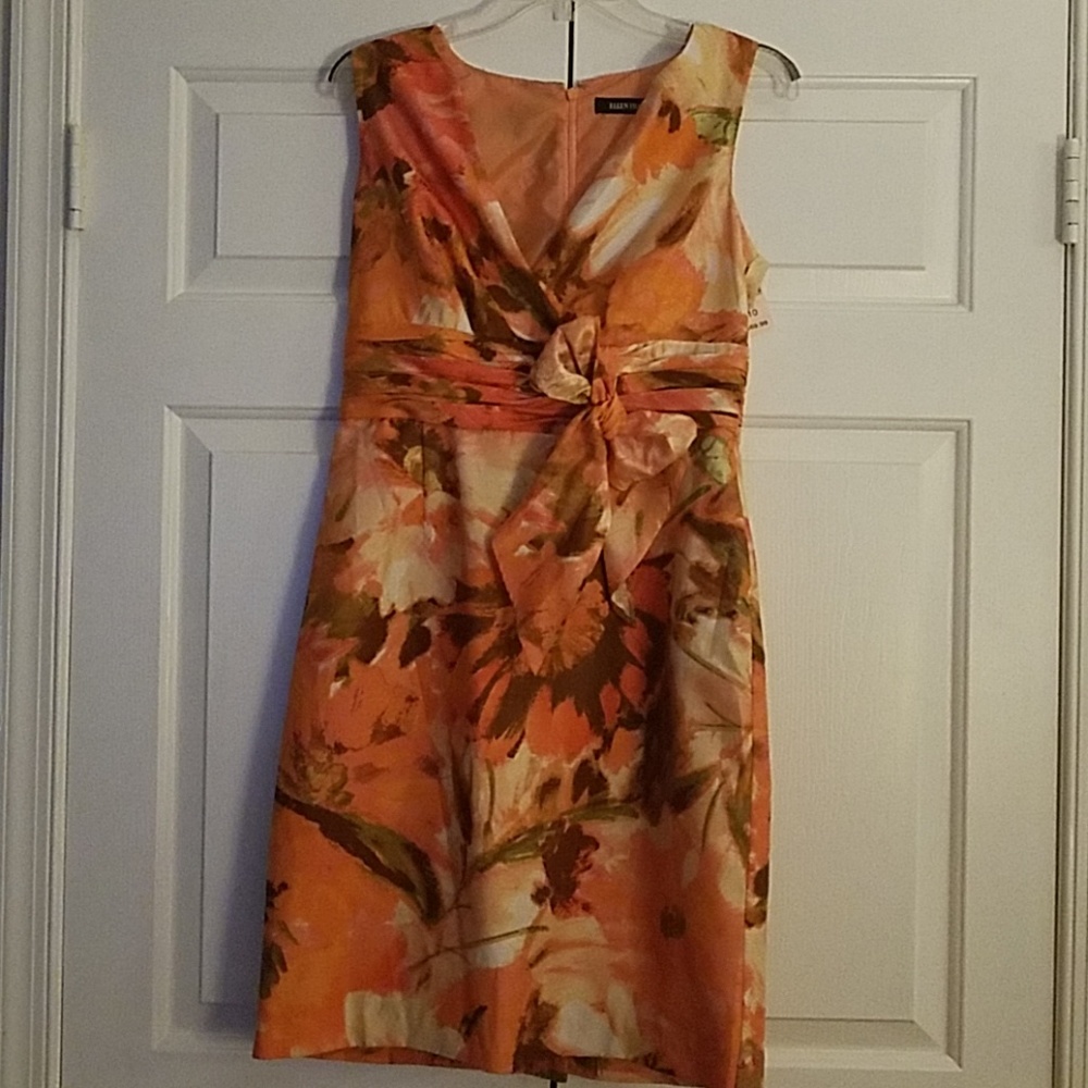 Floral V neck Dress